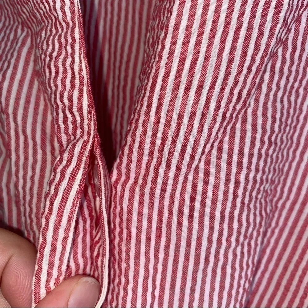 Lafayette 148 Striped Button Blouse - Picture 3 of 5